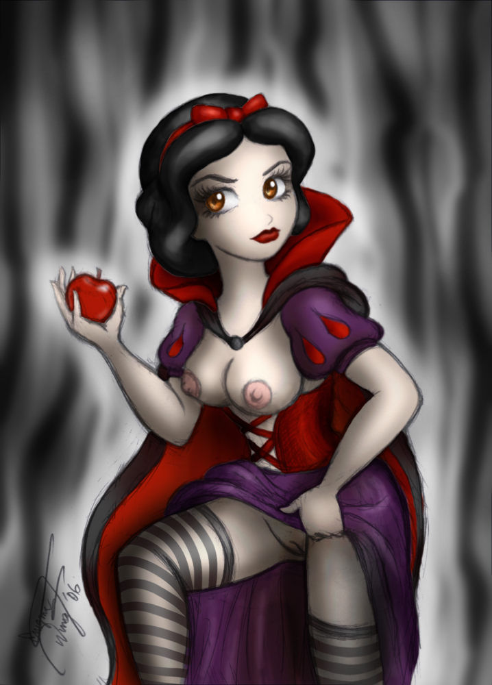 Sexy gothic Snow White