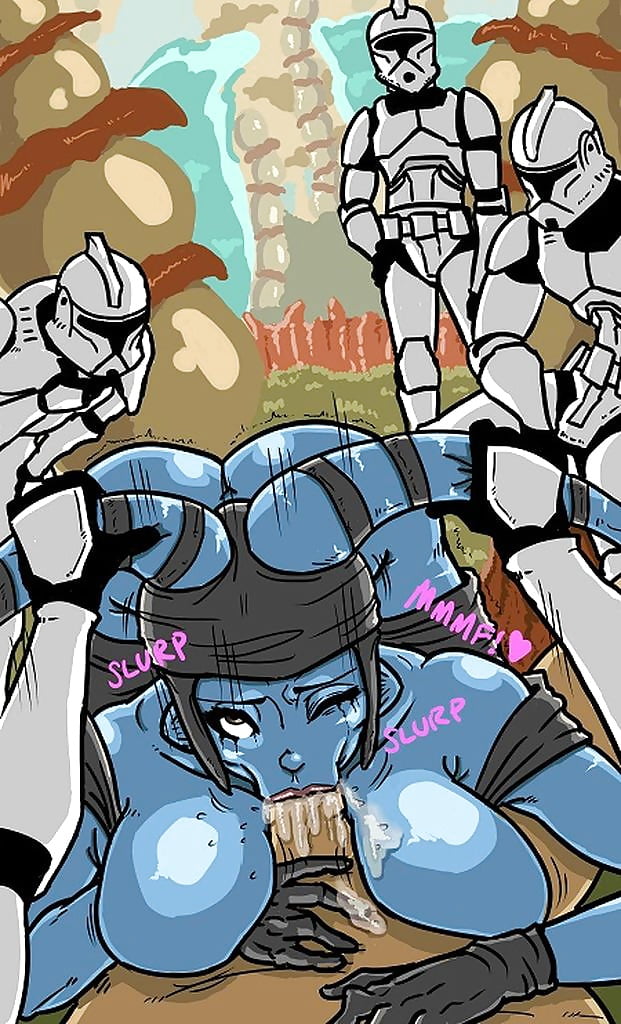 Imperial stormtroopers do Aayla Secura