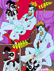 Joker and Harley enjoying huge dick
