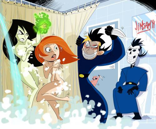 Kim and Shego shower love