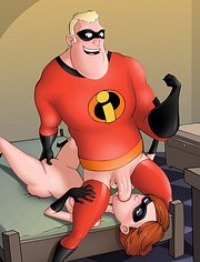 Elastigirl & Mr. Incredibles having sex