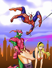 Spiderman and monster fuck delicious blonde