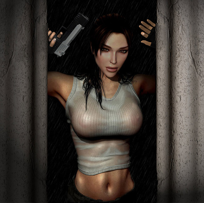 Amazing Lara Croft starring naked in Lara Croft: Tomb Raider movie!